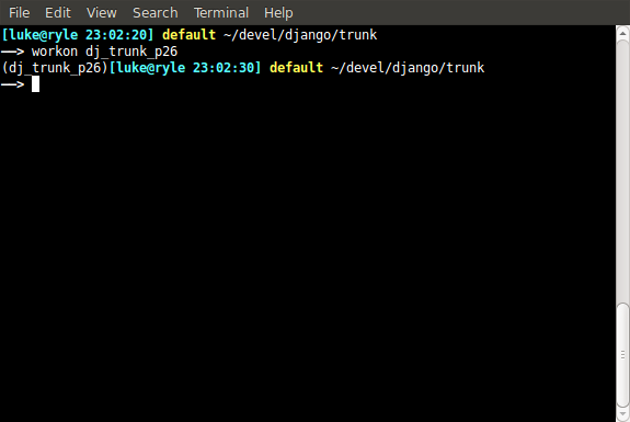 Image of command line prompt