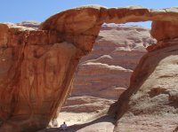 Natural rock bridge